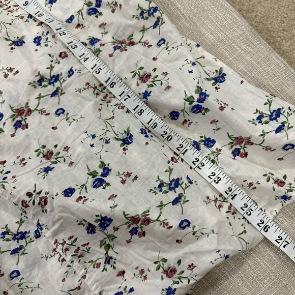 Eden & Olivia Semi-Shear 100% Cotton Colorful Floral Long Sleeve Size S - Picture 10 of 11